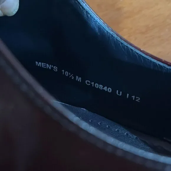 Cole Haan Mens Cap Toe C10840 Burgundy Leather Lace-up Oxfords Madison SZ 10.5M - Picture 15 of 15